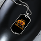 Camper Necklace Happy Camp-O-Ween Camping Necklace Stainless Steel or 18k Gold Dog Tag 24" Chain-Express Your Love Gifts