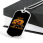 Camper Necklace Happy Camp-O-Ween Camping Necklace Stainless Steel or 18k Gold Dog Tag 24" Chain-Express Your Love Gifts