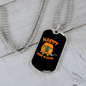 Camper Necklace Happy Camp-O-Ween Necklace Stainless Steel or 18k Gold Dog Tag 24" Chain-Express Your Love Gifts
