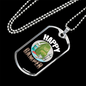 Camper Necklace Happy Camper Backpack Necklace Stainless Steel or 18k Gold Dog Tag 24" Chain-Express Your Love Gifts