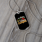 Camper Necklace Happy Camper Tent Necklace Stainless Steel or 18k Gold Dog Tag 24" Chain-Express Your Love Gifts