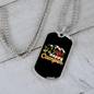 Camper Necklace Happy Camper Tent Necklace Stainless Steel or 18k Gold Dog Tag 24" Chain-Express Your Love Gifts