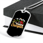 Camper Necklace Happy Camper Tent Necklace Stainless Steel or 18k Gold Dog Tag 24" Chain-Express Your Love Gifts