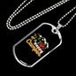 Camper Necklace Happy Camper Tent Necklace Stainless Steel or 18k Gold Dog Tag 24" Chain-Express Your Love Gifts