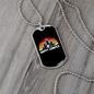 Camper Necklace Happy Camper White Necklace Stainless Steel or 18k Gold Dog Tag 24" Chain-Express Your Love Gifts