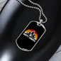 Camper Necklace Happy Camper White Necklace Stainless Steel or 18k Gold Dog Tag 24" Chain-Express Your Love Gifts