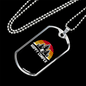 Camper Necklace Happy Camper White Necklace Stainless Steel or 18k Gold Dog Tag 24" Chain-Express Your Love Gifts