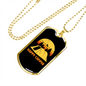 Camper Necklace Happy Campers Necklace Stainless Steel or 18k Gold Dog Tag 24" Chain-Express Your Love Gifts