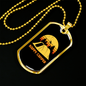 Camper Necklace Happy Campers Necklace Stainless Steel or 18k Gold Dog Tag 24" Chain-Express Your Love Gifts