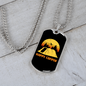 Camper Necklace Happy Campers Necklace Stainless Steel or 18k Gold Dog Tag 24" Chain-Express Your Love Gifts