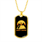 Camper Necklace Happy Campers Necklace Stainless Steel or 18k Gold Dog Tag 24" Chain-Express Your Love Gifts