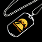 Camper Necklace Happy Campers Necklace Stainless Steel or 18k Gold Dog Tag 24" Chain-Express Your Love Gifts