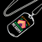 Camper Necklace Happy Camping Necklace Stainless Steel or 18k Gold Dog Tag 24" Chain-Express Your Love Gifts