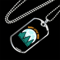 Camper Necklace Happy Little Trees Necklace Stainless Steel or 18k Gold Dog Tag 24" Chain-Express Your Love Gifts