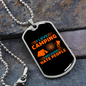 Camper Necklace Hate People Love Camping Necklace Stainless Steel or 18k Gold Dog Tag 24" Chain-Express Your Love Gifts