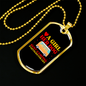 Camper Necklace Heart a Girl Dog Necklace Stainless Steel or 18k Gold Dog Tag 24" Chain-Express Your Love Gifts
