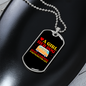 Camper Necklace Heart a Girl Dog Necklace Stainless Steel or 18k Gold Dog Tag 24" Chain-Express Your Love Gifts