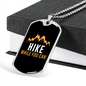 Camper Necklace Hike While You Can Necklace Stainless Steel or 18k Gold Dog Tag 24" Chain-Express Your Love Gifts