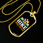 Camper Necklace Hike While You Can White Necklace Stainless Steel or 18k Gold Dog Tag 24" Chain-Express Your Love Gifts