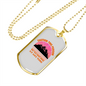 Camper Necklace Hiking Any Time Necklace Stainless Steel or 18k Gold Dog Tag 24" Chain-Express Your Love Gifts