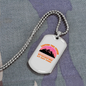 Camper Necklace Hiking Any Time Necklace Stainless Steel or 18k Gold Dog Tag 24" Chain-Express Your Love Gifts