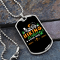 Camper Necklace Hiking Is Always Necklace Stainless Steel or 18k Gold Dog Tag 24" Chain-Express Your Love Gifts