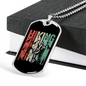 Camper Necklace Hiking White Mountain Necklace Stainless Steel or 18k Gold Dog Tag 24" Chain-Express Your Love Gifts