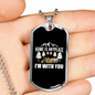 Camper Necklace Home Is Anyplace Necklace Stainless Steel or 18k Gold Dog Tag 24" Chain-Express Your Love Gifts