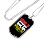 Camper Necklace Home is Where We Park Camper Necklace Stainless Steel or 18k Gold Dog Tag 24" Chain-Express Your Love Gifts