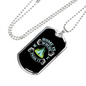 Camper Necklace Home is Where We Park It Necklace Stainless Steel or 18k Gold Dog Tag 24" Chain-Express Your Love Gifts