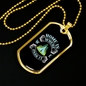 Camper Necklace Home is Where We Park It Necklace Stainless Steel or 18k Gold Dog Tag 24" Chain-Express Your Love Gifts