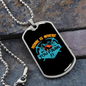 Camper Necklace Home is Where You Park It Blue Necklace Stainless Steel or 18k Gold Dog Tag 24" Chain-Express Your Love Gifts