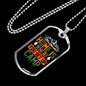 Camper Necklace Home is Where You Set Up Camp Necklace Stainless Steel or 18k Gold Dog Tag 24" Chain-Express Your Love Gifts
