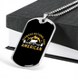 Camper Necklace Home of The American Necklace Stainless Steel or 18k Gold Dog Tag 24" Chain-Express Your Love Gifts