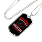 Camper Necklace Homeless Person Camping Necklace Stainless Steel or 18k Gold Dog Tag 24" Chain-Express Your Love Gifts