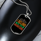 Camper Necklace I Belong in The Mountains Necklace Stainless Steel or 18k Gold Dog Tag 24" Chain-Express Your Love Gifts