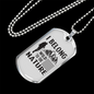 Camper Necklace I Belong To The Nature Necklace Stainless Steel or 18k Gold Dog Tag 24" Chain-Express Your Love Gifts