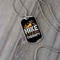 Camper Necklace I'd Be In Therapy Necklace Stainless Steel or 18k Gold Dog Tag 24" Chain-Express Your Love Gifts