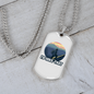 Camper Necklace I'd Hike That Necklace Stainless Steel or 18k Gold Dog Tag 24" Chain-Express Your Love Gifts