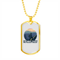 Camper Necklace I'd Hike That Necklace Stainless Steel or 18k Gold Dog Tag 24" Chain-Express Your Love Gifts