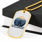 Camper Necklace I'd Hike That Necklace Stainless Steel or 18k Gold Dog Tag 24" Chain-Express Your Love Gifts