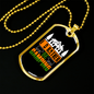 Camper Necklace I'd Rather Be Camping Necklace Stainless Steel or 18k Gold Dog Tag 24" Chain-Express Your Love Gifts