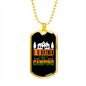 Camper Necklace I'd Rather Be Camping Necklace Stainless Steel or 18k Gold Dog Tag 24" Chain-Express Your Love Gifts