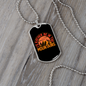 Camper Necklace I'd Rather Be in The Mountains Necklace Stainless Steel or 18k Gold Dog Tag 24" Chain-Express Your Love Gifts