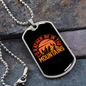 Camper Necklace I'd Rather Be in The Mountains Necklace Stainless Steel or 18k Gold Dog Tag 24" Chain-Express Your Love Gifts