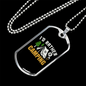 Camper Necklace I'd Rather Camping Necklace Stainless Steel or 18k Gold Dog Tag 24" Chain-Express Your Love Gifts