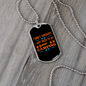 Camper Necklace I Don't Theraphy Necklace Stainless Steel or 18k Gold Dog Tag 24" Chain-Express Your Love Gifts