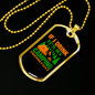 Camper Necklace I Drink Friends Fault Necklace Stainless Steel or 18k Gold Dog Tag 24" Chain-Express Your Love Gifts