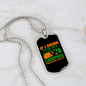 Camper Necklace I Drink Friends Fault Necklace Stainless Steel or 18k Gold Dog Tag 24" Chain-Express Your Love Gifts