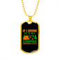 Camper Necklace I Drink Friends Fault Necklace Stainless Steel or 18k Gold Dog Tag 24" Chain-Express Your Love Gifts